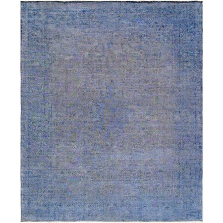 Pasargad Carpets Pasargad Home Vintage Lahore Collection Blue Lamb'S Wool Area Rug-10 Ft. 1 In. X 12 Ft. 6 In. 52164